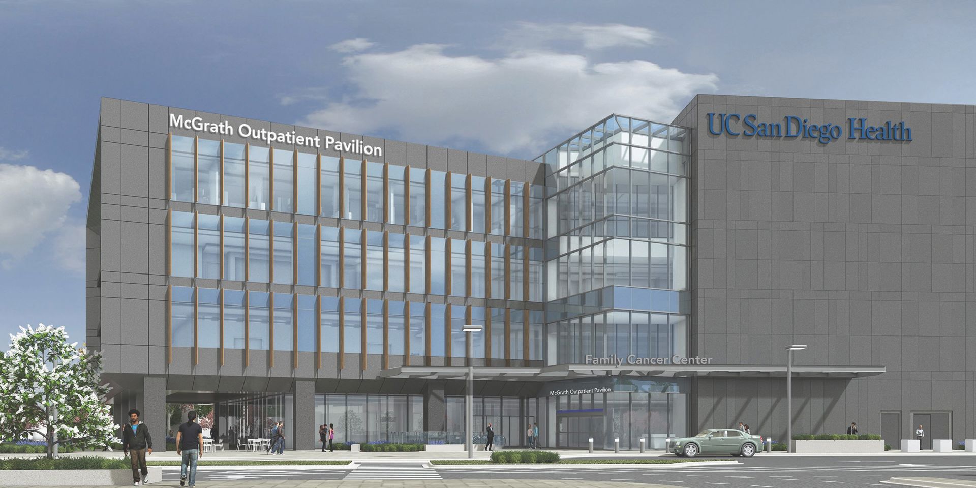 rendering of McGrath Outpatient Pavilion at UC San Diego Health