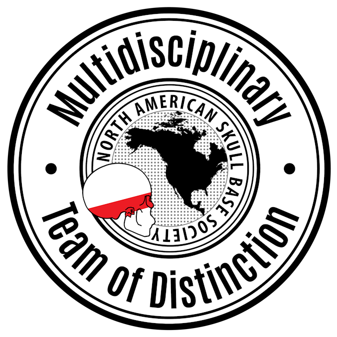 Multidisciplinary Team of Distinction logo from the North American Skull Base Society.
