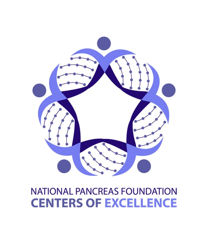 Centers of Excellence logo from the National Pancreas Foundation