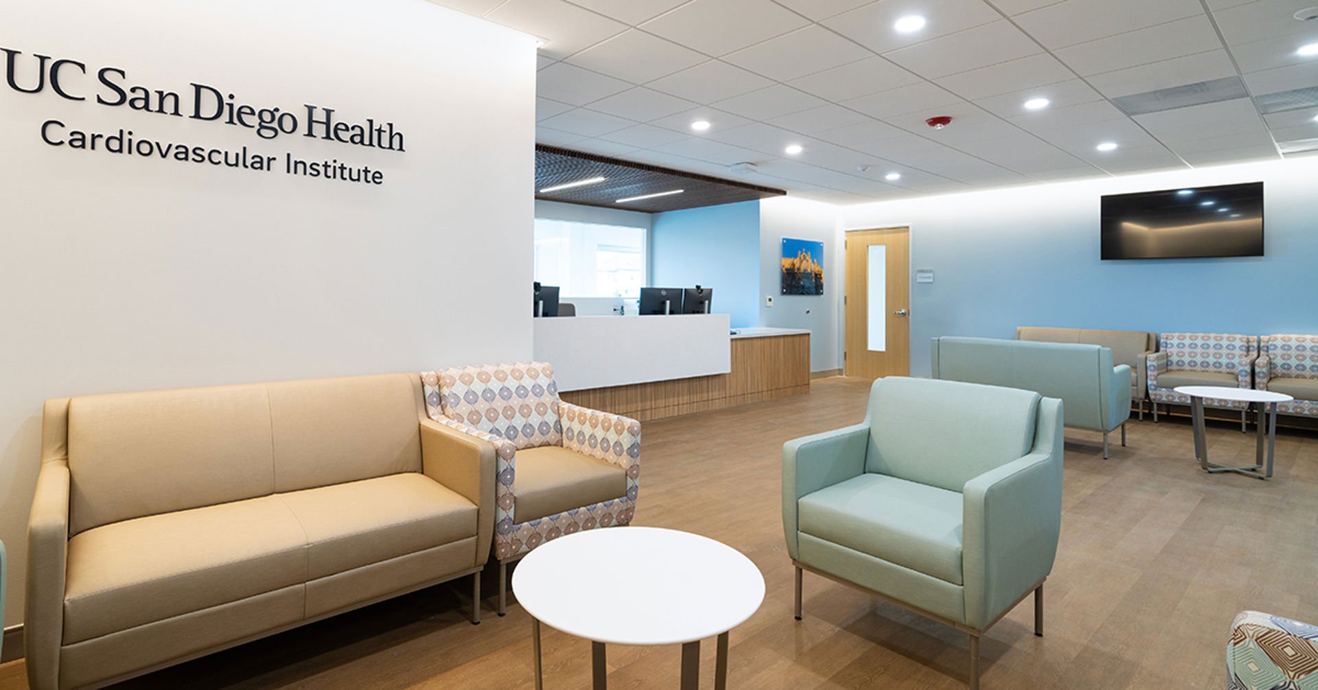 The cardiovascular clinic is two floors, with each suite approximately 5,600 square feet.