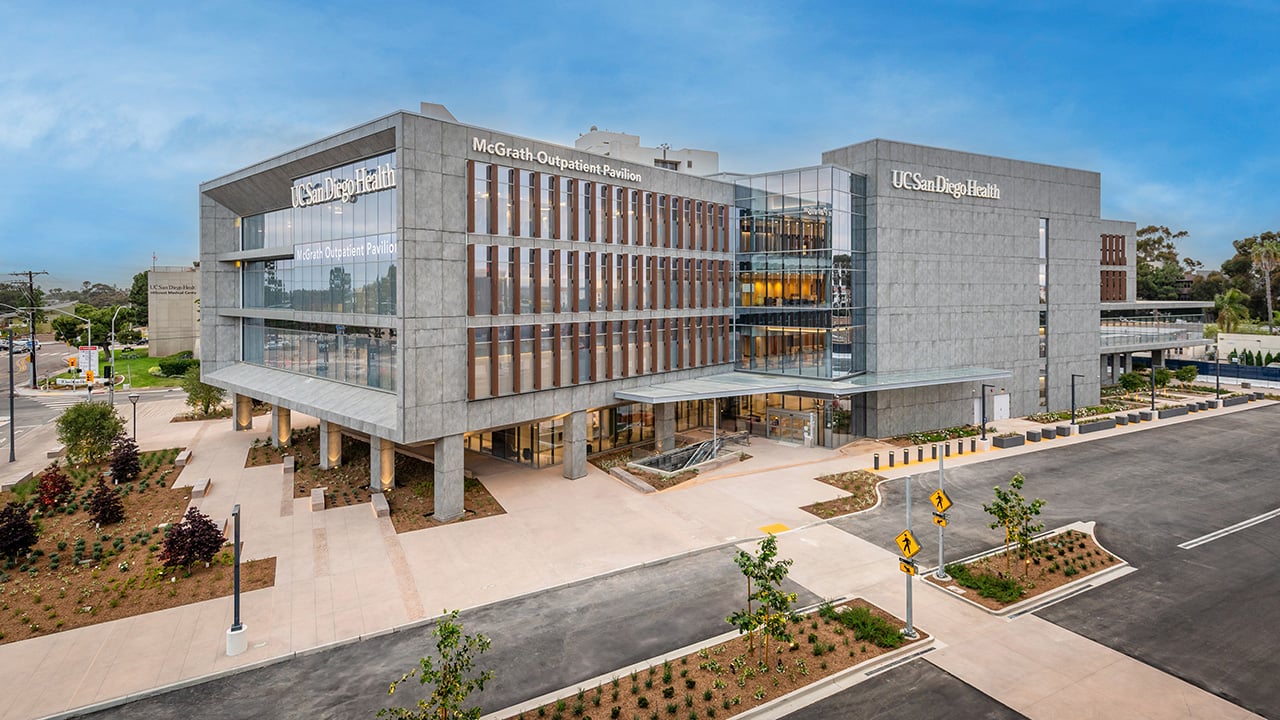 Exterior of McGrath Outpatient Pavilio