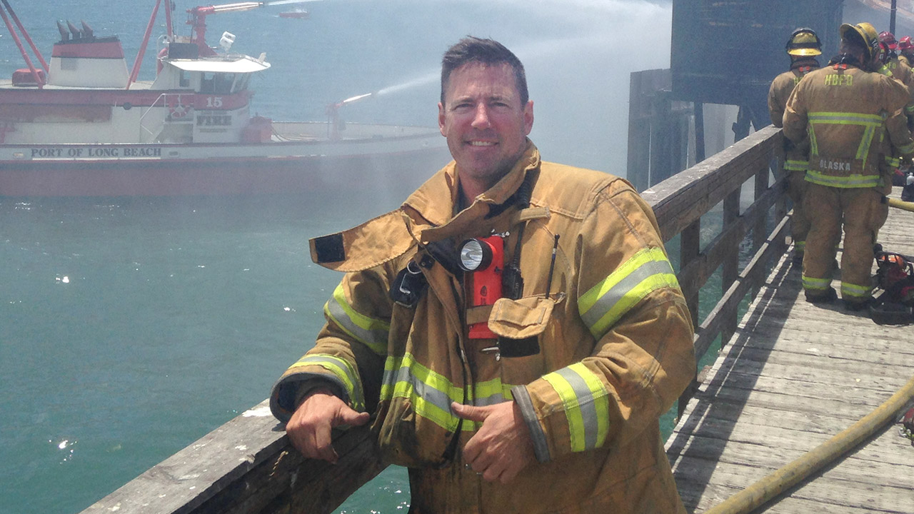 Firefighter Steve Chafe