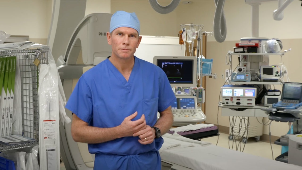 Dr. Victor Pretorius in the hybrid operating room