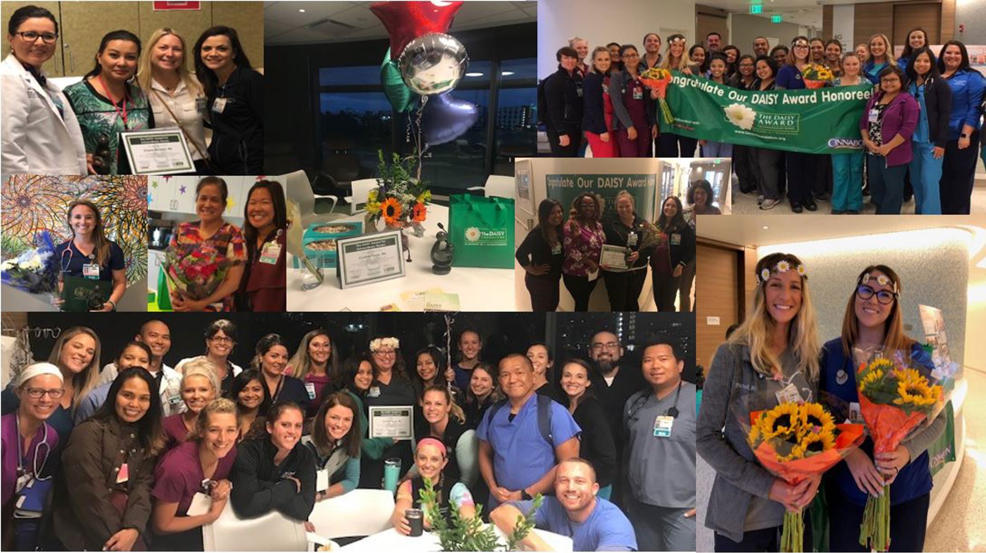 Groups of nurses getting recognition